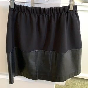Vince Leather skirt